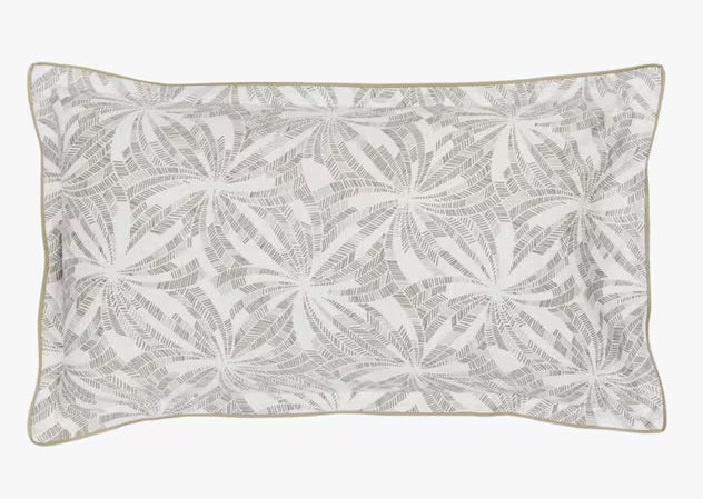Bedeck of Belfast Cora Light Grey Cotton Sateen Duvet Cover Set - Double - Kazoop 