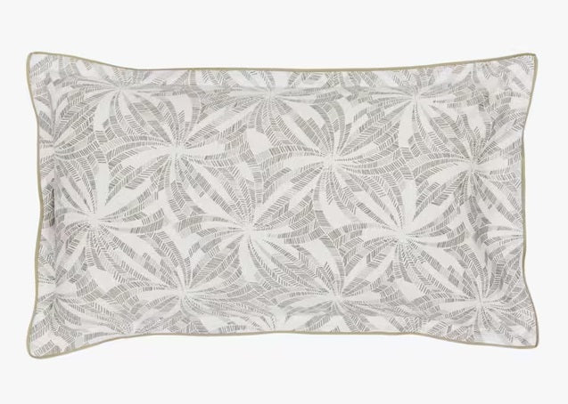 Bedeck of Belfast Cora Cotton Sateen King Size Duvet Cover Set - Light Grey - Kazoop 