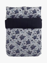 Bedeck of Belfast Freya Cotton Blend Midnight Blue Duvet Cover Set - Double
