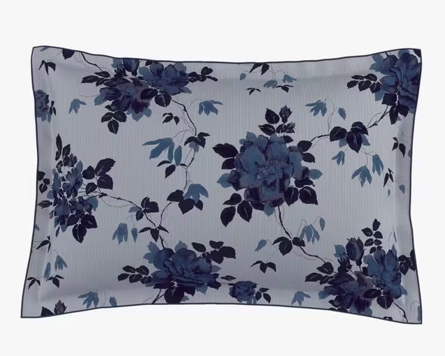 Bedeck of Belfast Freya Cotton Blend Midnight Blue Duvet Cover Set - Double