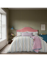 Land & Shore Barrow Cotton Super King Duvet Cover Set L220 x W260cm - Multi