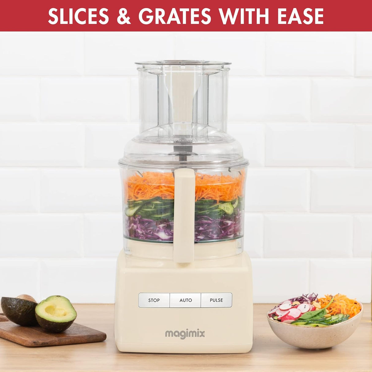 Magimix 5200XL Premium BlenderMix Multifunctional Food Processor - Cream