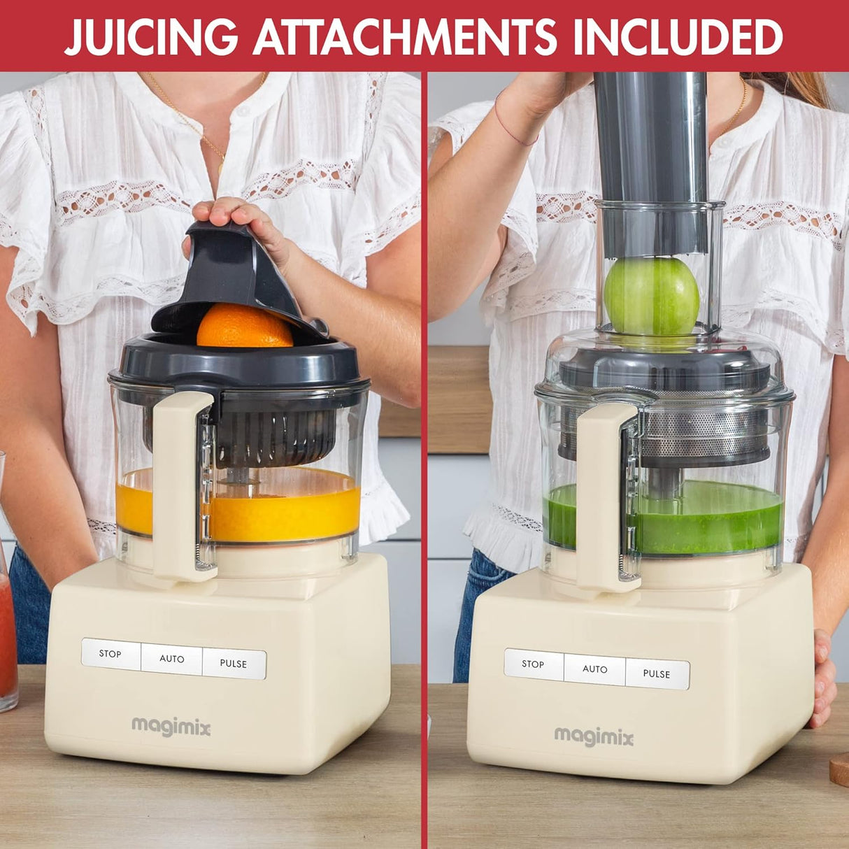 Magimix 5200XL Premium BlenderMix Multifunctional Food Processor - Cream