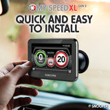 Snooper My-Speed XL G2 5'' LCD Vehicle Speed Camera Detector - Black - Kazoop 