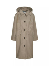 Barbour Fearne Knee Length Waterproof Jacket - Trench/Sky Tartan - UK 12