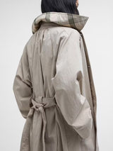 Barbour Garbo Women's Showerproof Button Trench Coat - Light Beige - UK 12