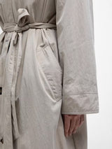 Barbour Garbo Women's Showerproof Button Trench Coat - Light Beige - UK 12