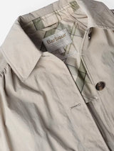 Barbour Garbo Women's Showerproof Button Trench Coat - Light Beige - UK 12