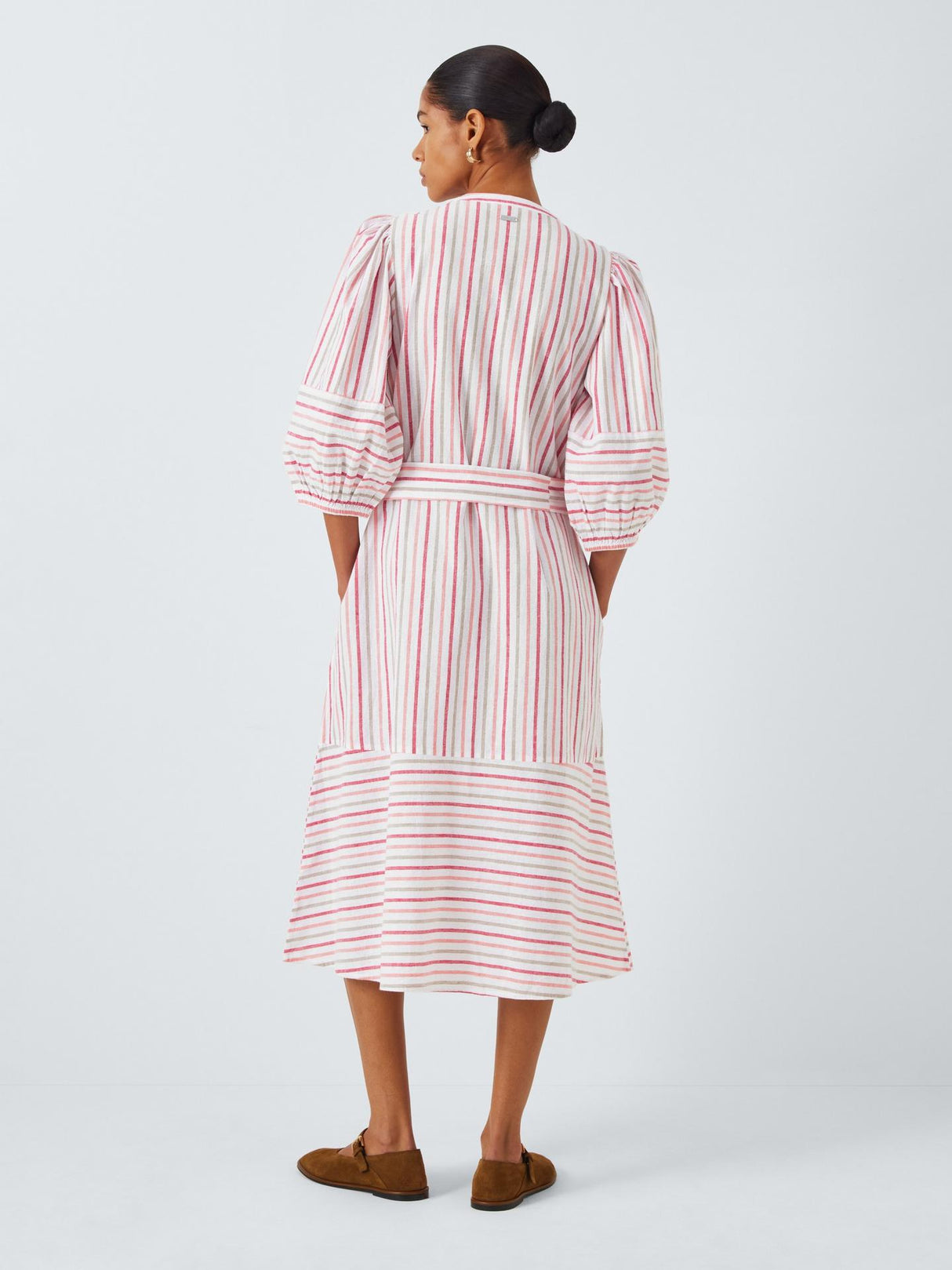 Barbour Womens Cotton Thea Midi Shirt Dress - Multi Stripe - Size 14