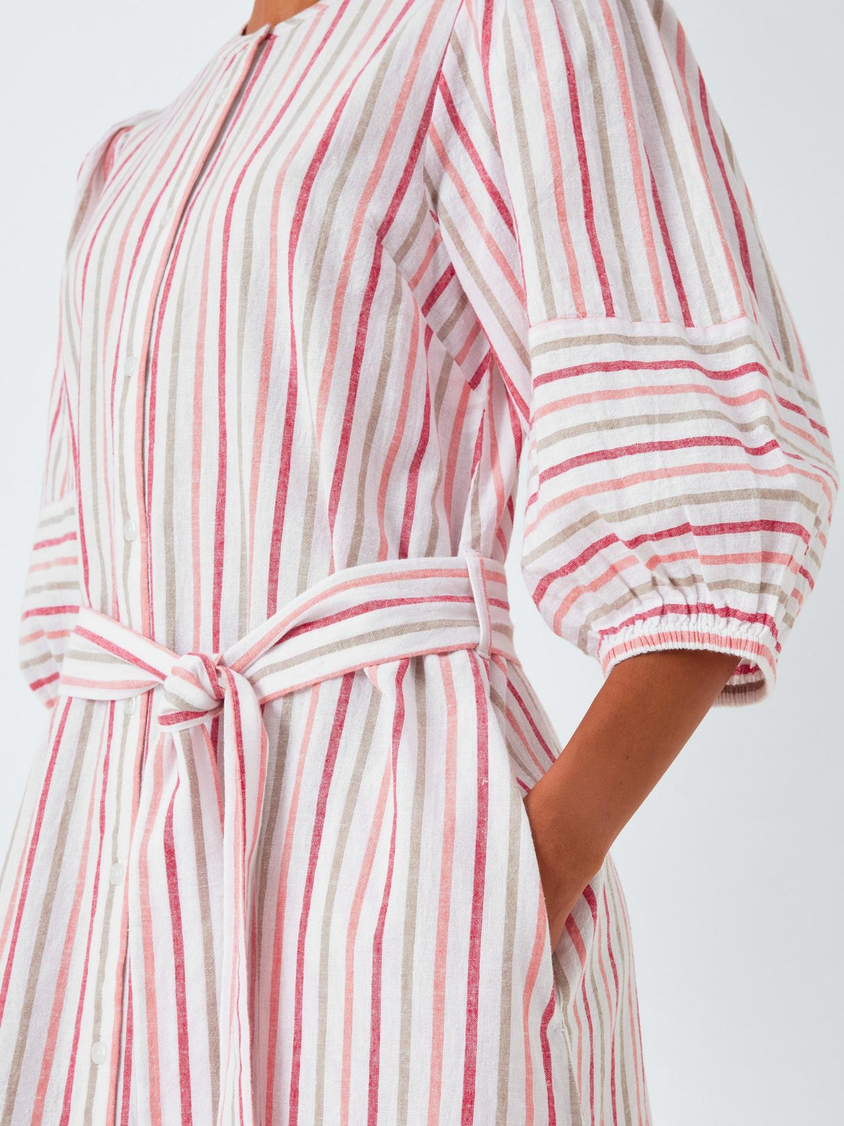 Barbour Womens Cotton Thea Midi Shirt Dress - Multi Stripe - Size 14