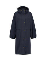 Barbour Naboo Women's Knee Length Showerproof Jacket - Dark Navy - UK 16