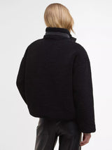 Barbour Palma Women's Cosy Warm High Neck Oversized Fleece - Black - UK 10