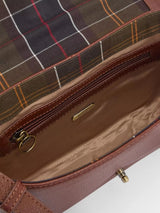 Barbour Women's Rosa Grained Leather Turn Lock Crossbody Bag - Brown