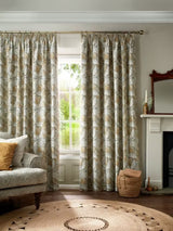 William Morris Acanthus Blackout Pencil Pleat Curtains 229 x 229cm - Flint