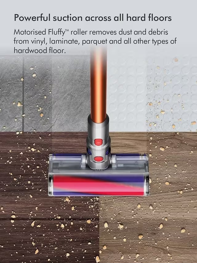 Dyson Replacement Soft Roller Fluffy Cleaner Head for V8/V10/V11 - Grey/Red