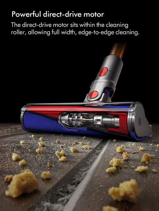 Dyson Replacement Soft Roller Fluffy Cleaner Head for V8/V10/V11 - Grey/Red