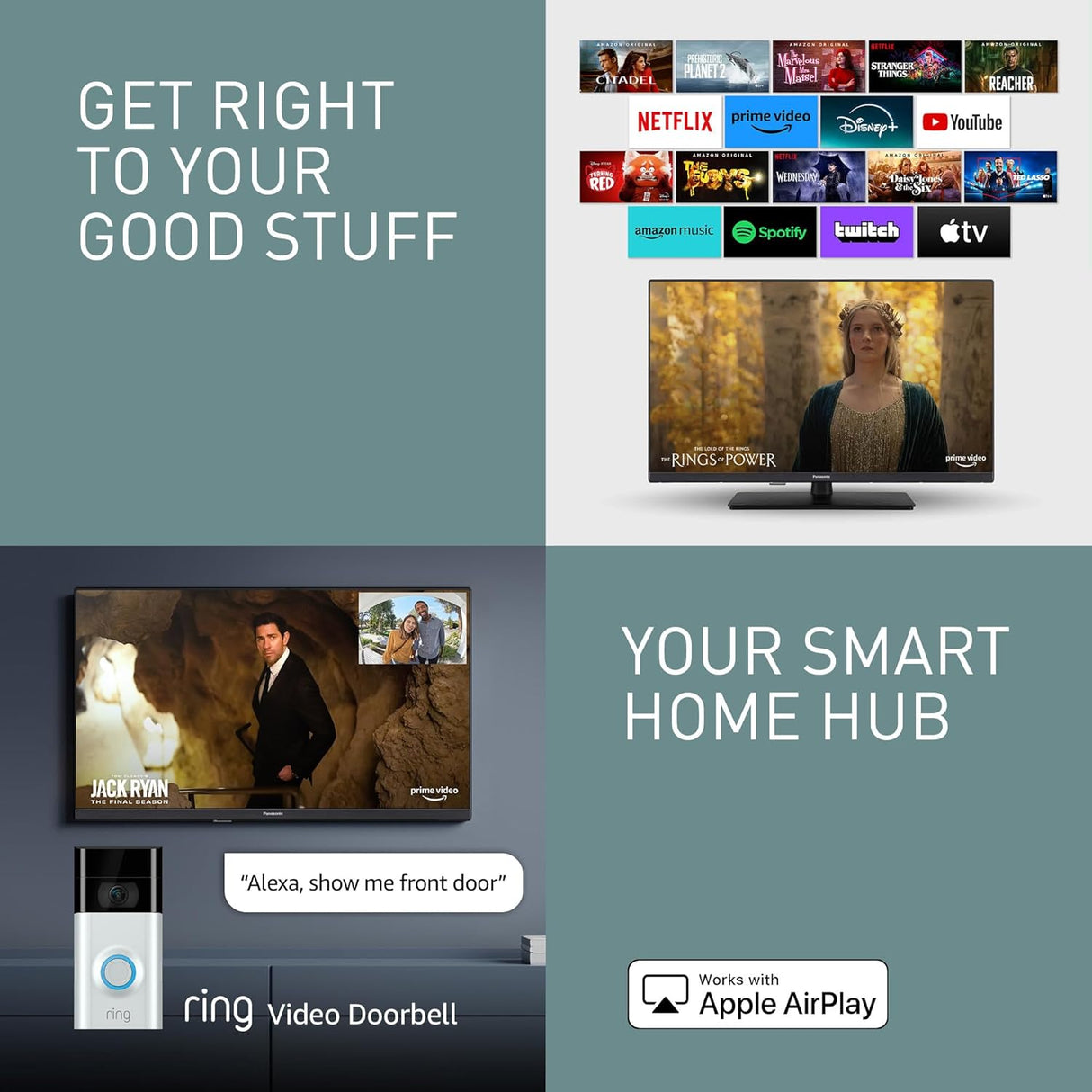 Panasonic TV-24S50AEY LED HDR HD Ready 720p 24'' Smart Fire TV with Freeview