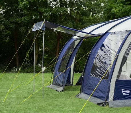 Streetwize Ontario Porch Awning 390 Waterproof Roll Up Shelter - Blue - Kazoop 