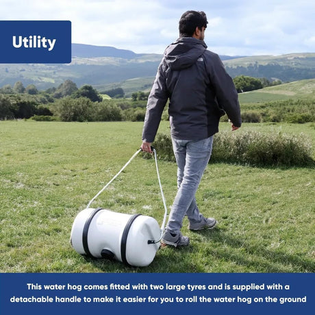 Leisurewize LWACC48 51L Roller Water Hog Carrier with Pull Handle - Grey