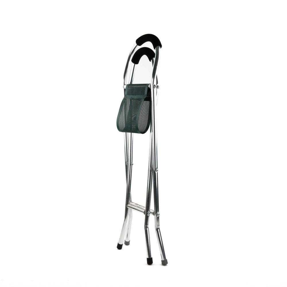 Leisurewize Lightweight Padded Handles Folding H86cm Walkers Seat - Green