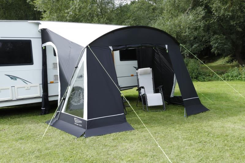 Leisurewize Mirage 325 Camping Caravan Poled Porch Awning - Charcoal Grey