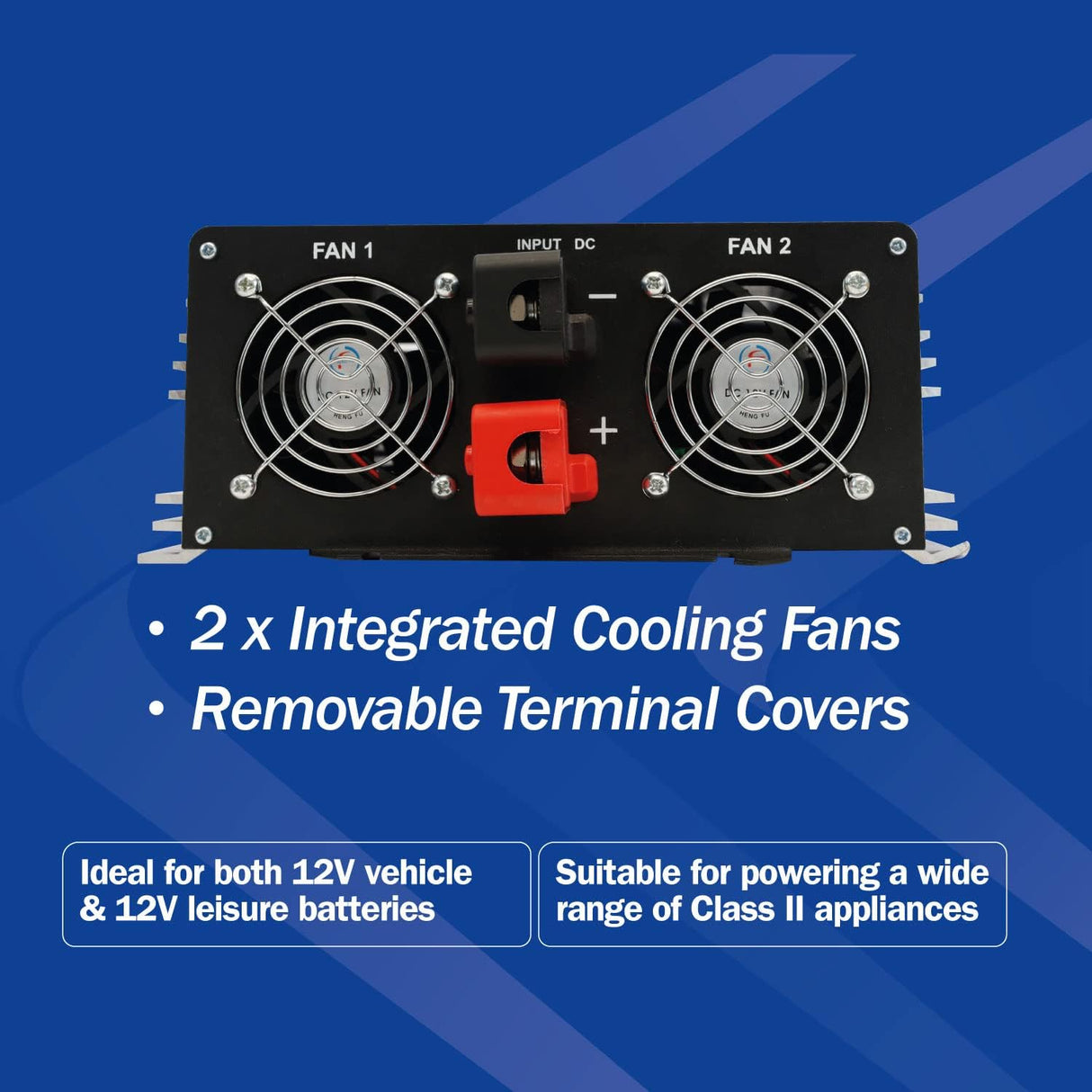 Streetwize SWPSI1000 High Powered Pure Sine Wave Inverter 12V DC 1kW - Kazoop 