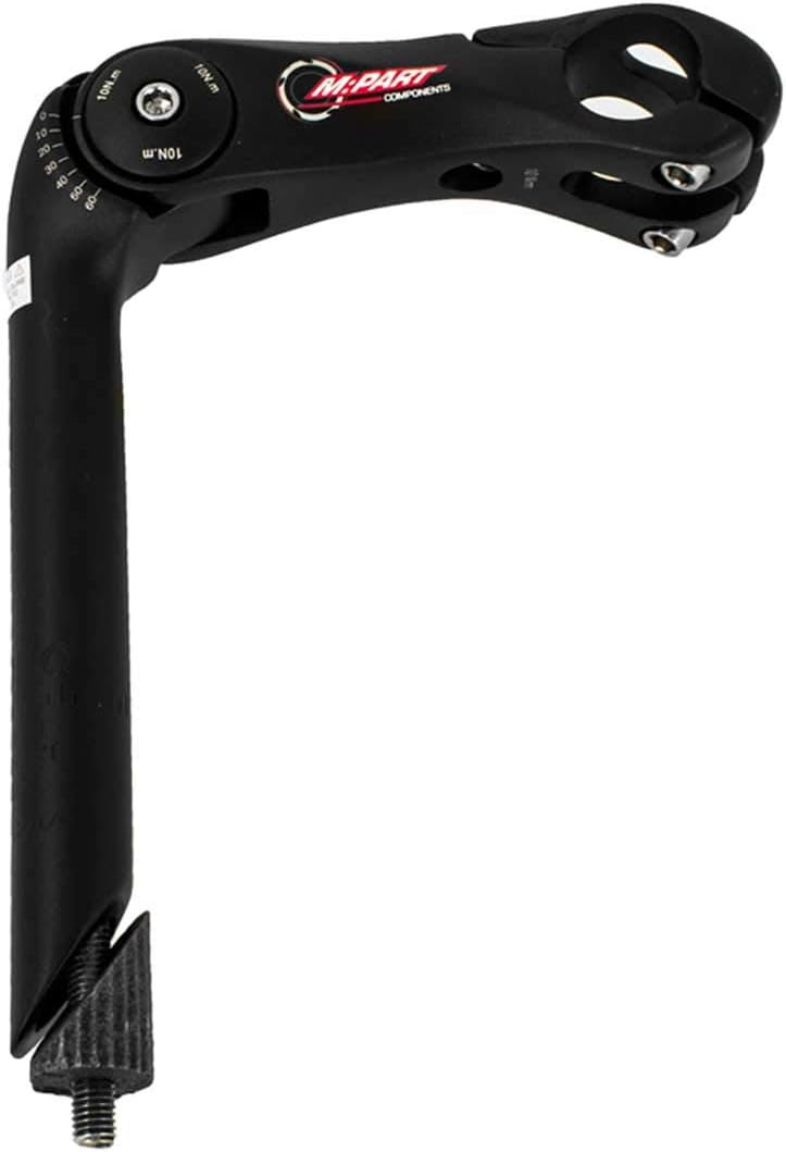 M Part Adjustable Quill Stem 1" Threaded Fork 25.4mm Bar Clamp 100mm - Black