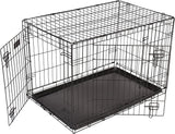 RAC Metal Fold Flat Crate With Plastic Tray H62 x D91 x W56 cm Black - Large