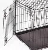 RAC Metal Fold Flat Crate With Plastic Tray H62 x D91 x W56 cm Black - Large