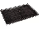 RAC Metal Fold Flat Crate With Plastic Tray H62 x D91 x W56 cm Black - Large