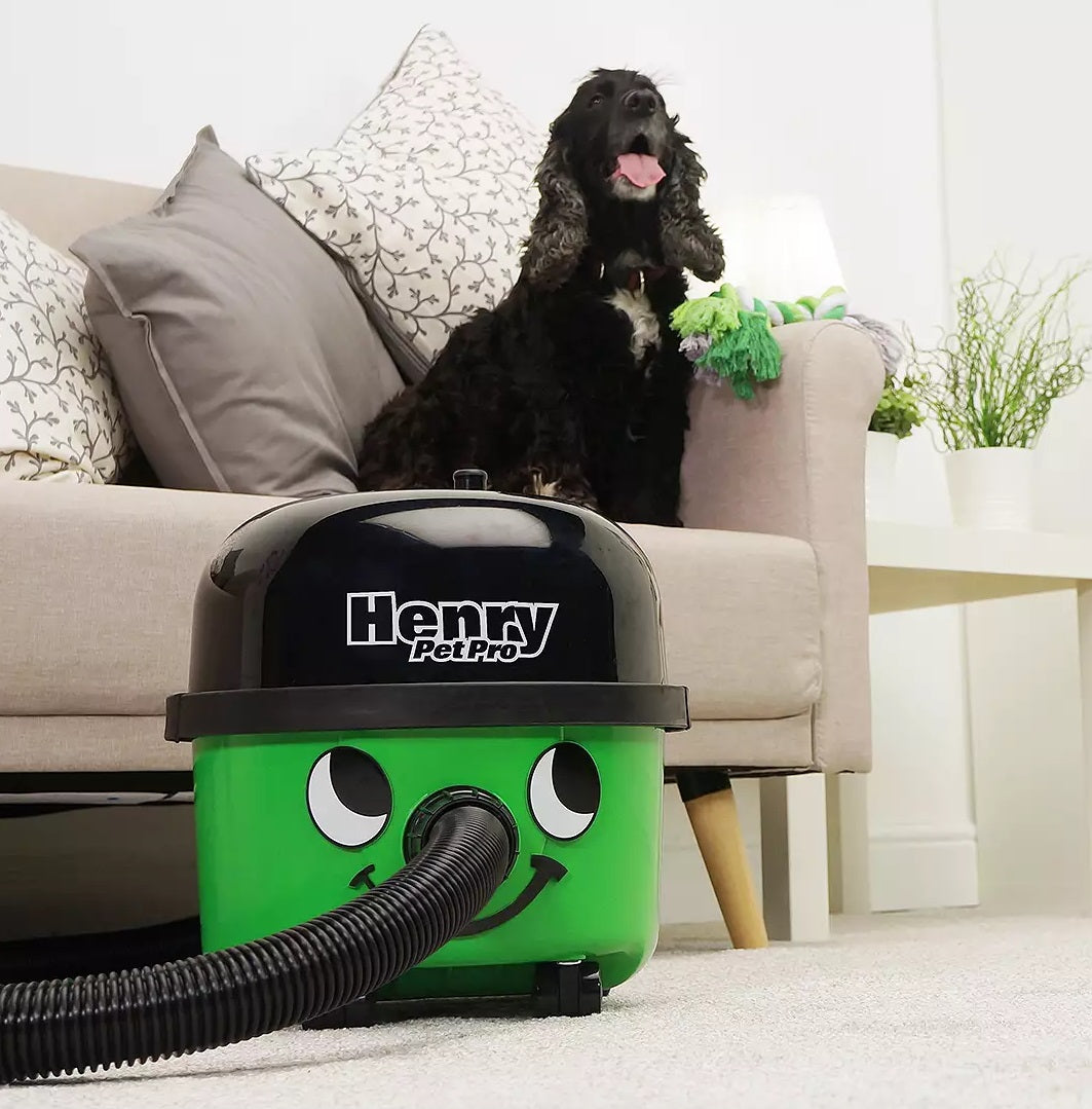Numatic Henry Pet Pro Cylinder Vacuum Cleaner - Green/Black - Kazoop 