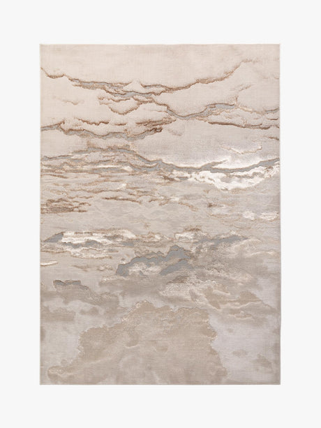 Asiatic London Aurora Linea Rectangular Abstract Rug - Gold - L170 x 120cm - Kazoop 