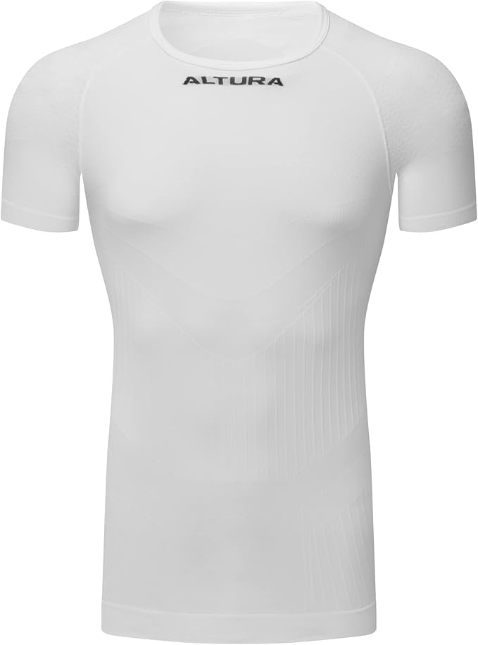 Altura Tempo Cycling Seamless Short Sleeve Base Layer T-Shirt - White - XS/S
