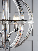 Laura Ashley Aidan Crystal Grand Ceiling Light - Clear/Polished Chrome