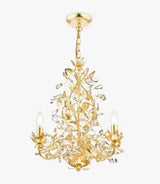 English Heritage Audley End 3 Light Tole Chandelier Ceiling Light - Gold