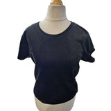 Velvet by Graham & Spencer Women’s Black Short Sleeve Crew Neck T-Shirt - XS