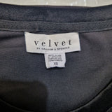 Velvet by Graham & Spencer Women’s Black Short Sleeve Crew Neck T-Shirt - XS