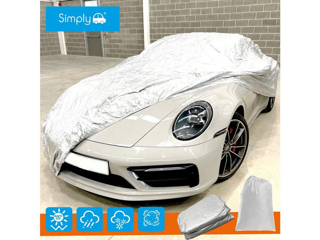 Simply BCC2 Water Resistant Car Cover Medium L432 x W165 x H119 cm - Kazoop 