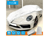 Simply Water Resistant UV Protection Car Cover - Silver - XX Large