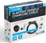 Simply Adjustable 5M 3Pin to Type 1 Electric Vehicle Flexible Charging Cable - Kazoop 