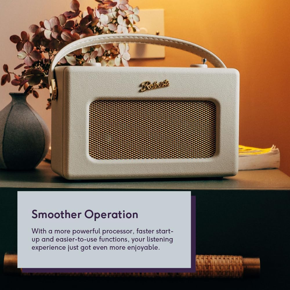 Roberts Revival iStream 3L DAB+/FM Portable BT Smart Radio - Pastel Cream