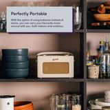 Roberts Revival iStream 3L DAB+/FM Portable BT Smart Radio - Pastel Cream