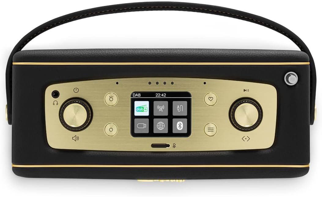 Roberts Revival Icon Smart Alexa Google DAB+/FM Bluetooth Speaker - Black
