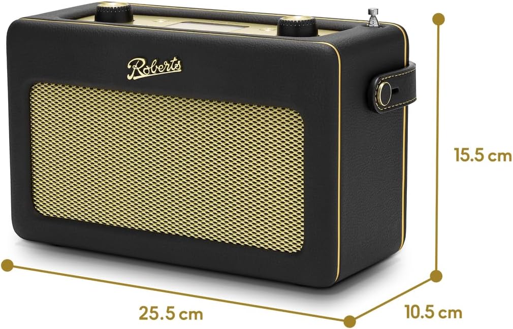 Roberts Revival Icon Smart Alexa Google DAB+/FM Bluetooth Speaker - Black