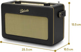 Roberts Revival Icon Smart Alexa Google DAB+/FM Bluetooth Speaker - Black