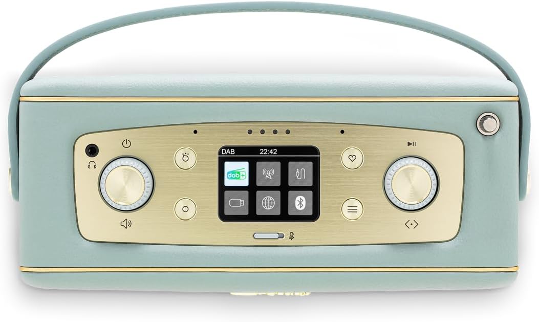 Roberts Revival Icon DAB+/FM/Internet BT Radio Smart Speaker - Duck Egg