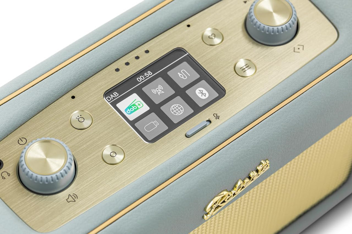 Roberts Revival Icon DAB+/FM/Internet BT Radio Smart Speaker - Duck Egg
