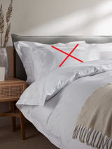 John Lewis 1600 TC Luxury Egyptian Cotton White Duvet Cover - Super King