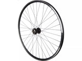 Halfords Bike Parts 700c Disc Brake QR Hybrid Front Wheel - Black Rim