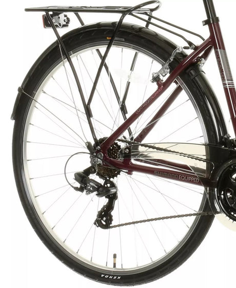 Apollo Elyse Womens 21 Speed Small 16'' Alloy Frame Hybrid Bike - Purple